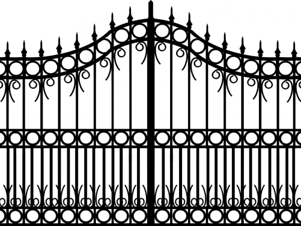 Текстура металлического забора