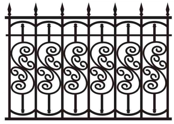 Кованый забор z-011 (1 кв.м.)