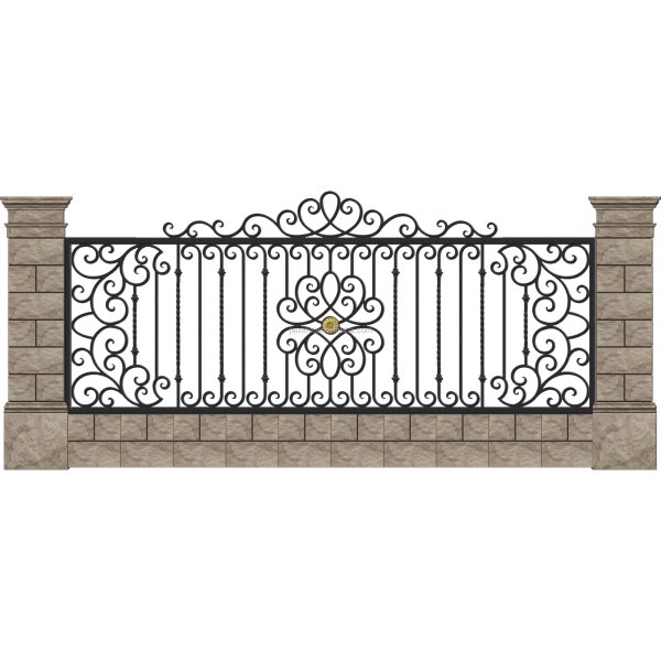 Кованые ограждения для забора