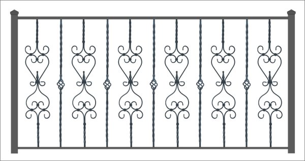 Ажурные кованые ограды