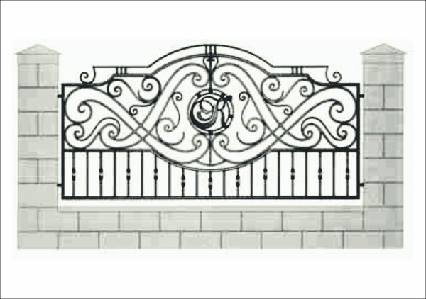 Кованые заборы эскизы