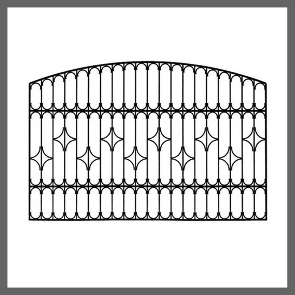 Металлический забор рисунок
