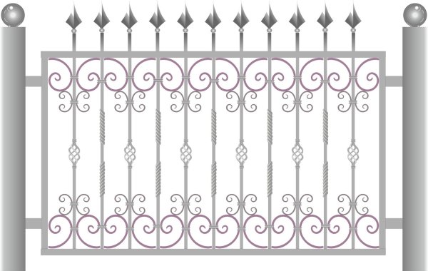 Орнамент на заборе