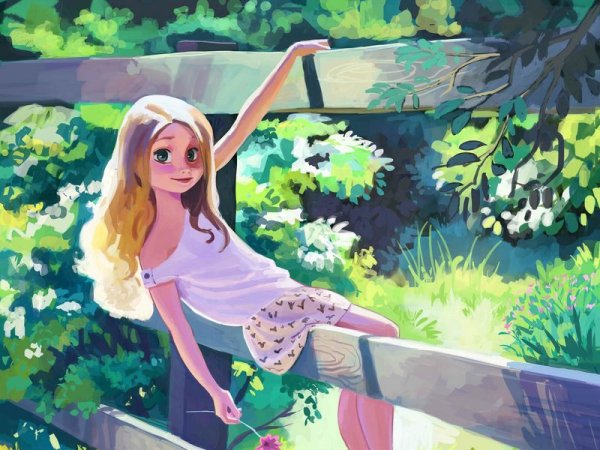 Рисунки девушек