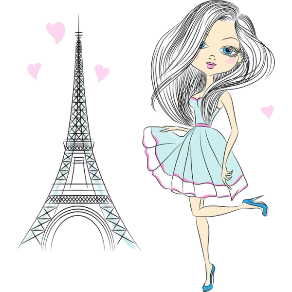 Красивые модные мультяшные девочки