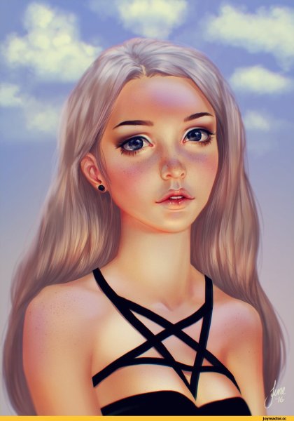 Красивые нарисованные девушки