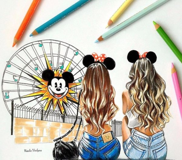 Идеи для рисования подруги