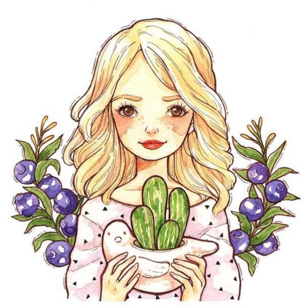 Рисунки для срисовки милые девушки