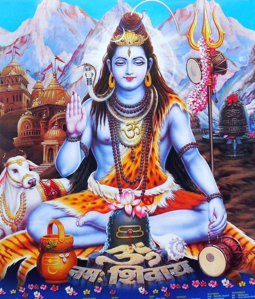 Шива верхом на Нанди