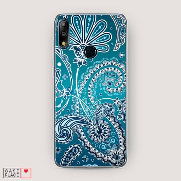 Силиконовый чехол для ASUS Zenfone Max (m1) zb555kl Cherry синий