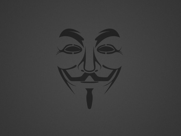 Маска Анонимуса а4