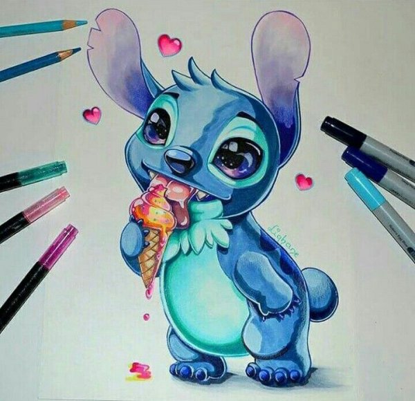 Милые животные маркерами