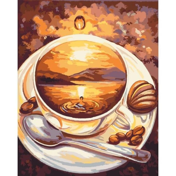 Алмазная мозаика кофейное путешествие