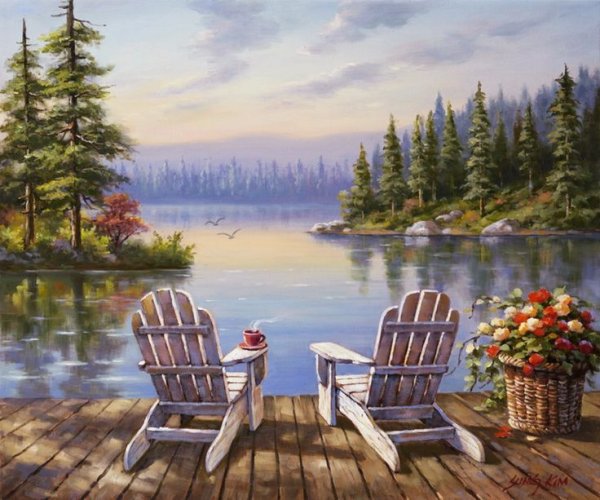 Корейский художник сен Ким Sung Kim