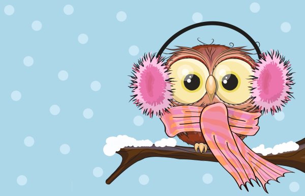 Сова мультяшная