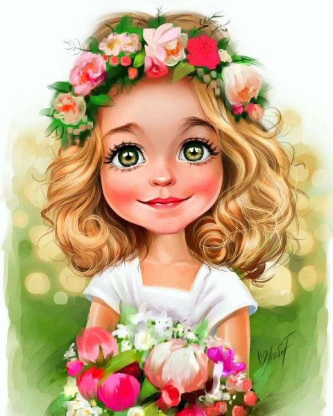 Мультяшная девочка