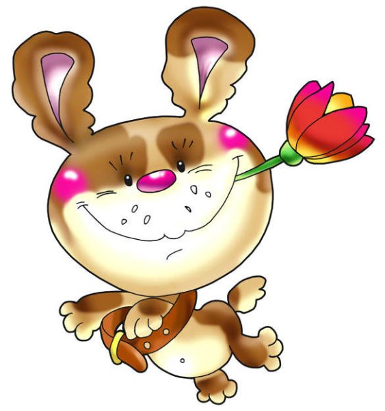 Забавные зверюшки на прозрачном фоне