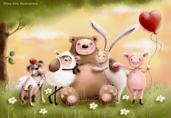 Добрые иллюстрации Элины Эллис