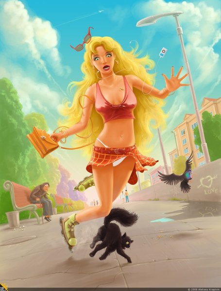 Прикольные рисунки девушек