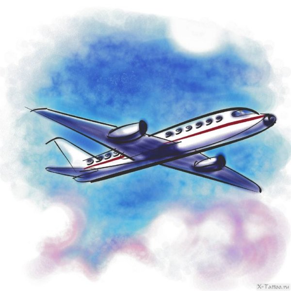 Самолет иллюстрация