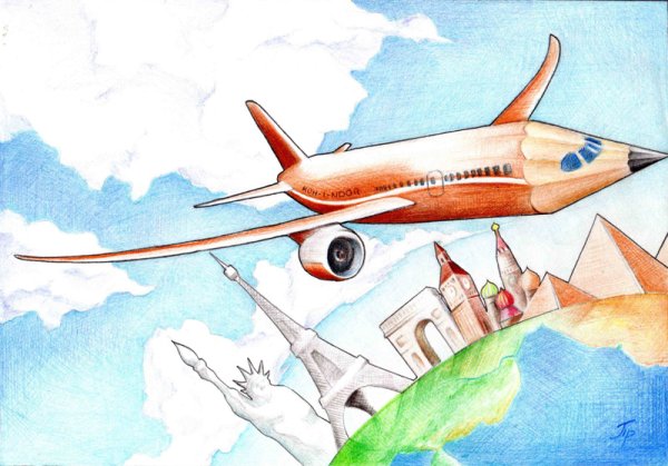 Самолет иллюстрация