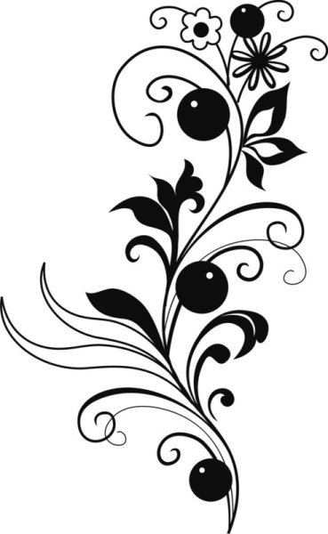 Красивый растительный орнамент