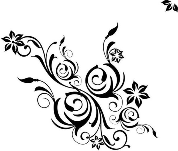 Трафарет вензеля для декора