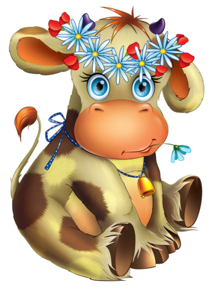 Корова карандашом