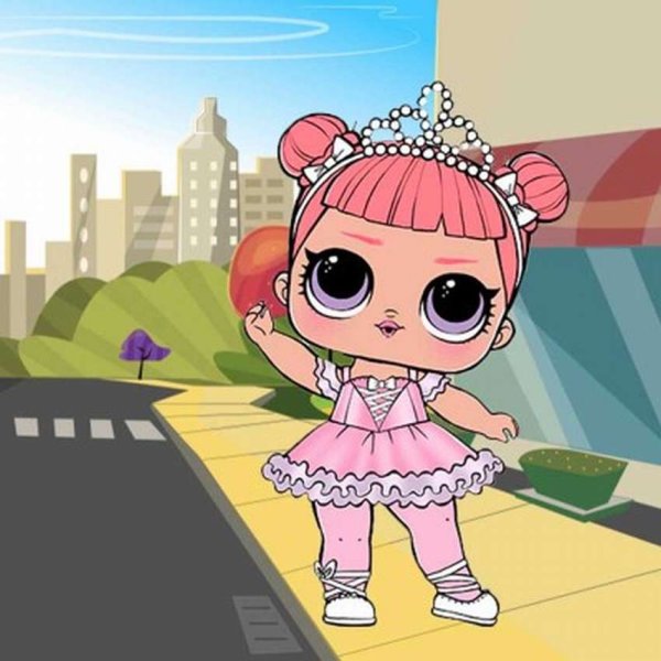 Куклы ЛОЛ для срисовки