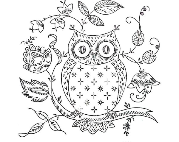 Раскраска Совушки для детей