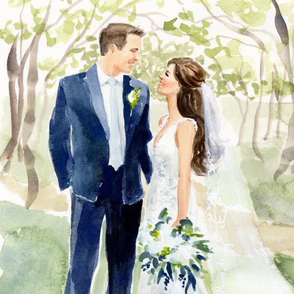 Картина жених и невеста