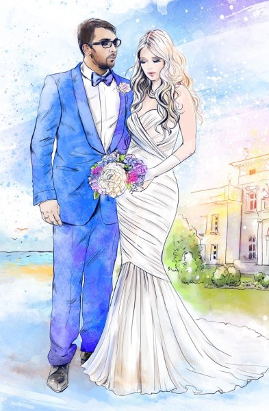 Нарисовать свадьбу
