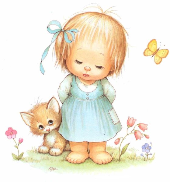 Девочка на прозрачном фоне