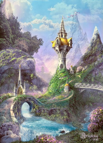 Сказочный пейзаж фэнтези