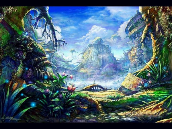 Сказочные фантастические пейзажи