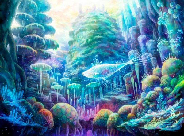 Подводные пейзажи фэнтези