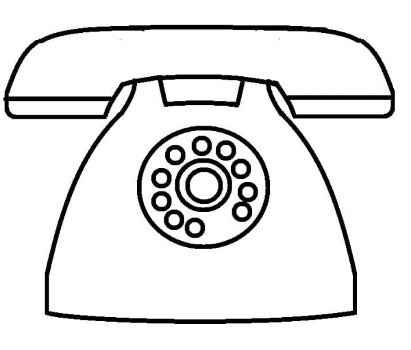 Раскраска тeлeфон