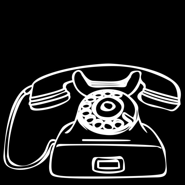 Телефонный аппарат вектор