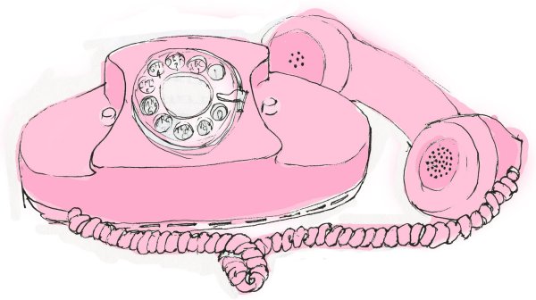 Телефон рисунок