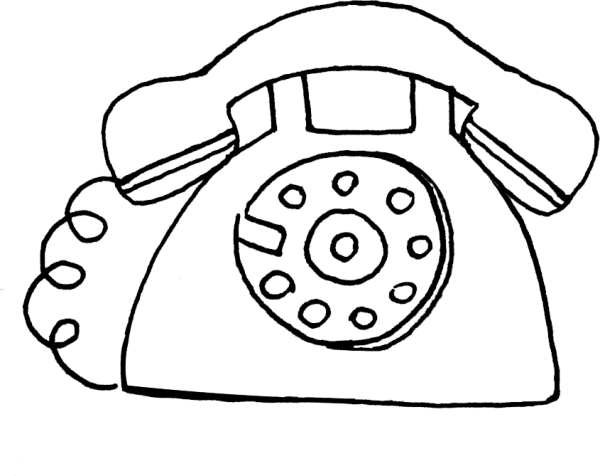 Телефон графический рисунок