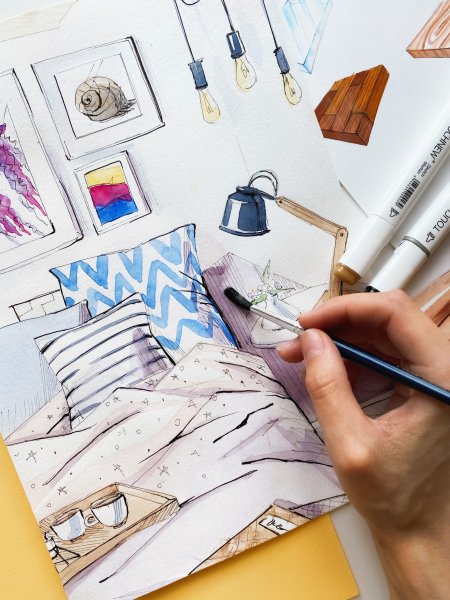 Скетчинг материалы