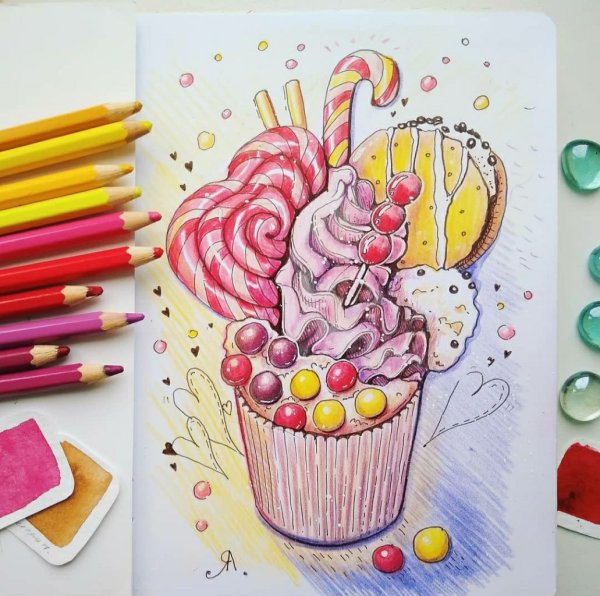 Лёгкие скетчи для начинающих маркерами