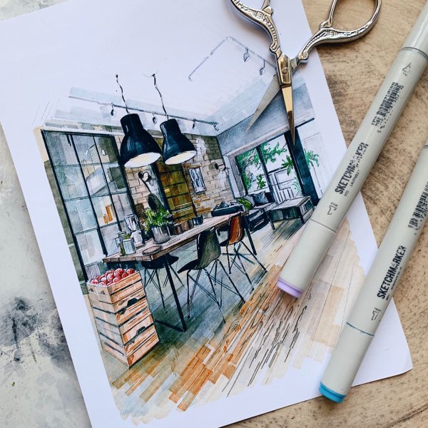 Скетчинг рисование для начинающих