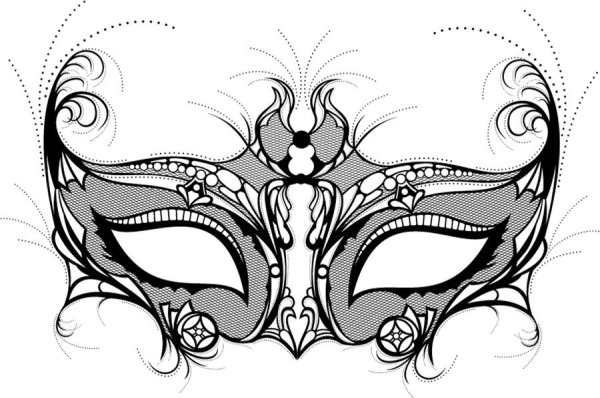 Красивая маска рисунок