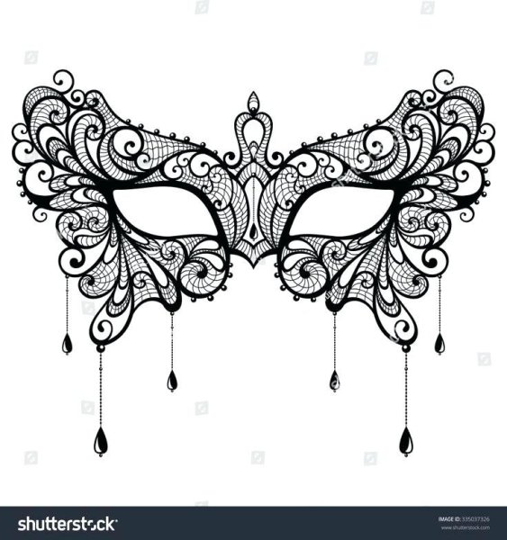Эскиз карнавальной маски