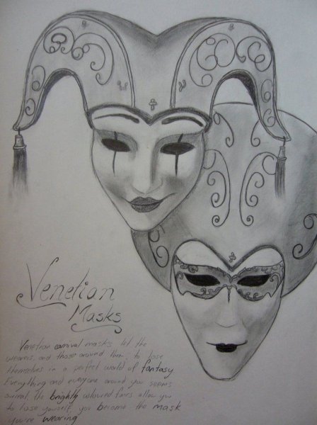 Театральная маска изо