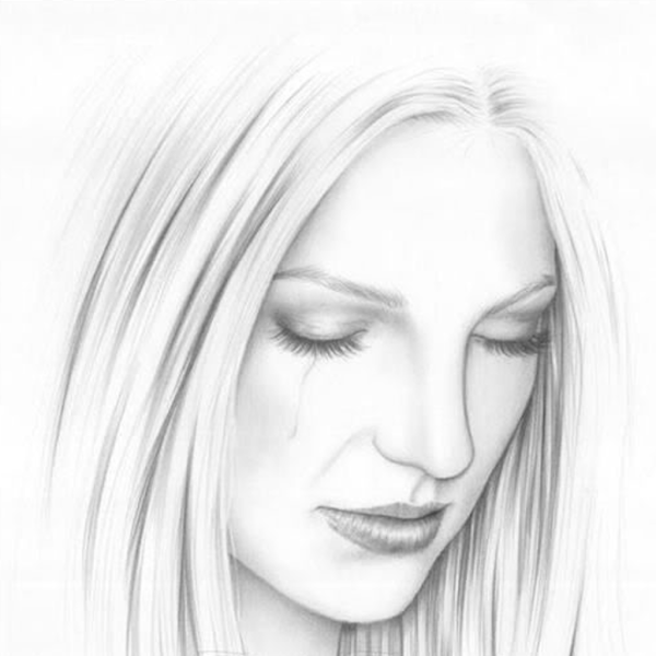 Объемная роза карандашом