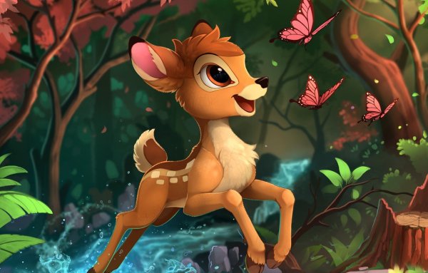 Мультфильмы Олененок Бемби