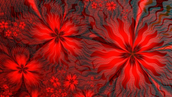 Абстракция в красных тонах