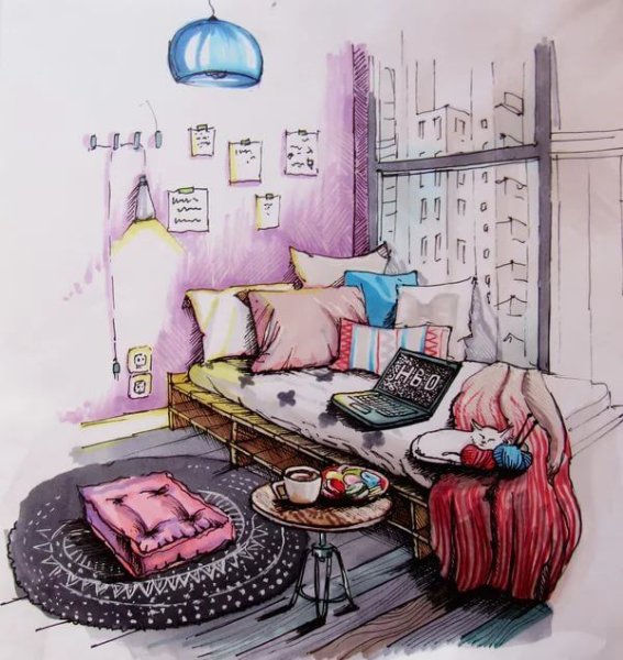 Скетч комнаты